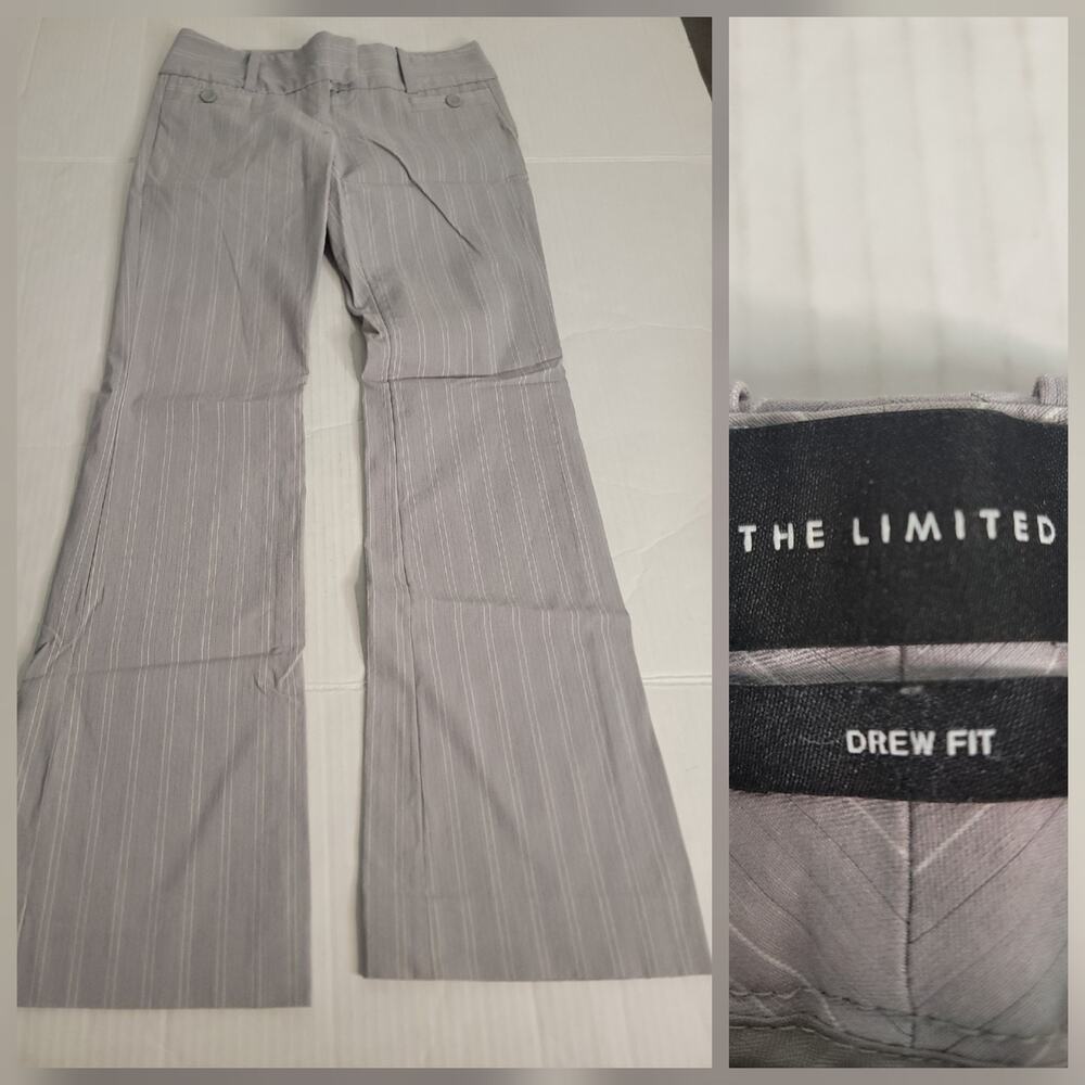 The Limited Trouser Pants Low Rise Pinstripe Flare 2x32 Office Siren Academia - Picture 1 of 8